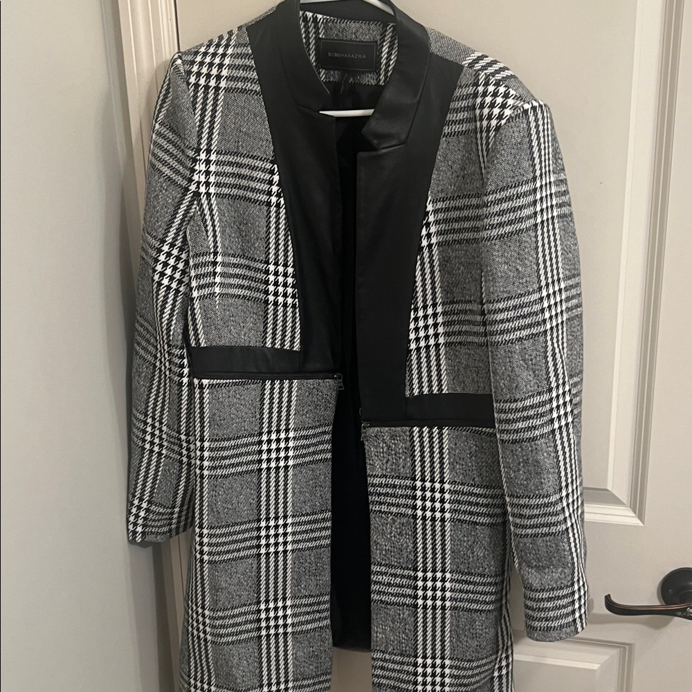 BCBGMaxAzria Black and WhiteCoat
